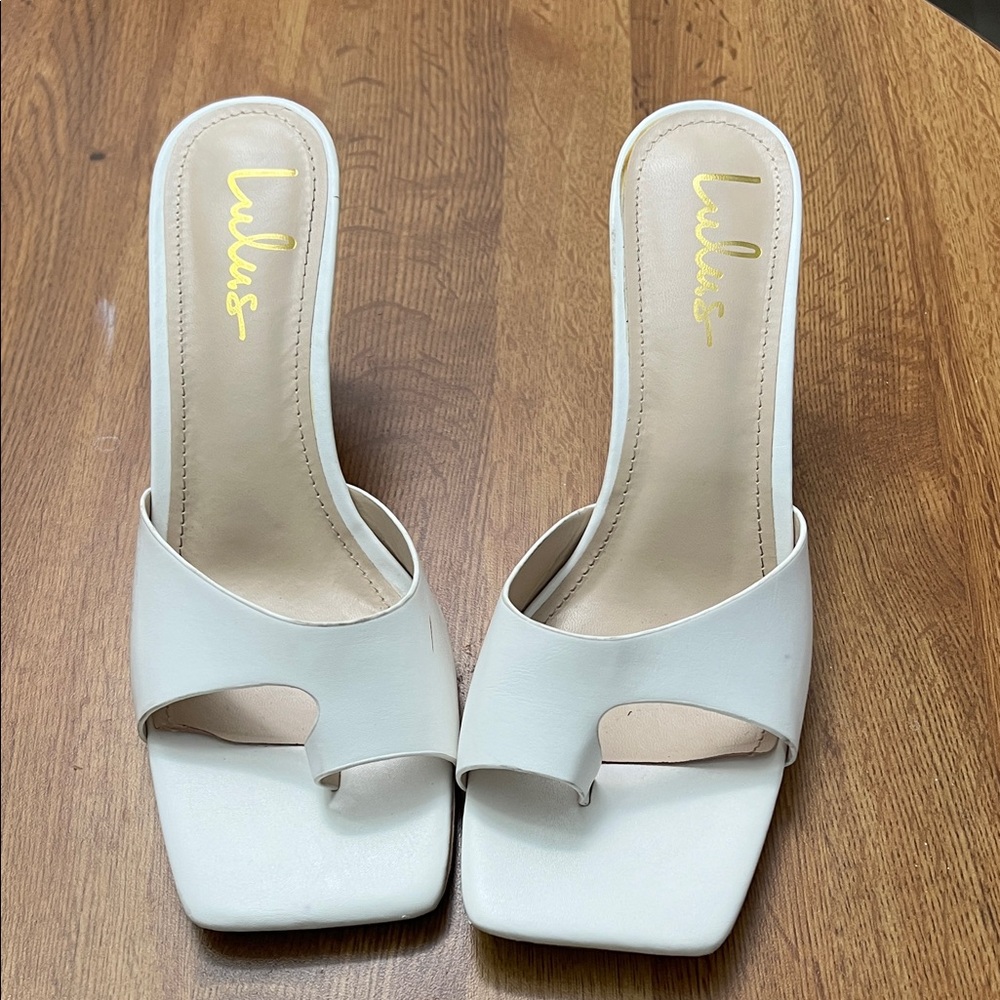 Lulu's Cream Women's Mules